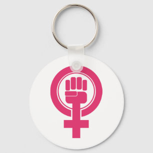Women Fist Resist Symbol Key Ring