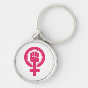 Women Fist Resist Symbol Key Ring