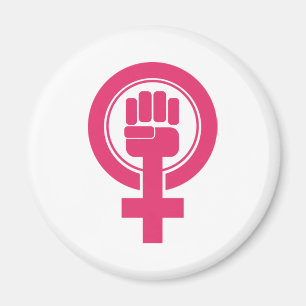 Women Fist Resist Symbol Magnet