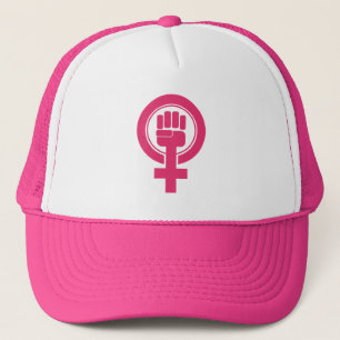 Women Fist Resist Symbol Trucker Hat