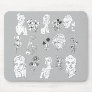 WOMEN & FLOWERS (LG&W) MOUSE PAD