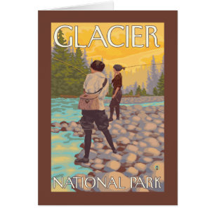 Women Fly Fishing - Glacier National Park, MT