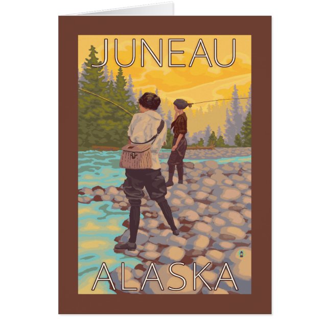 Women Fly Fishing - Juneau, Alaska (Front)