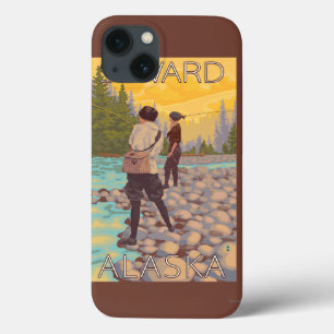 Women Fly Fishing - Seward, Alaska iPhone 13 Case