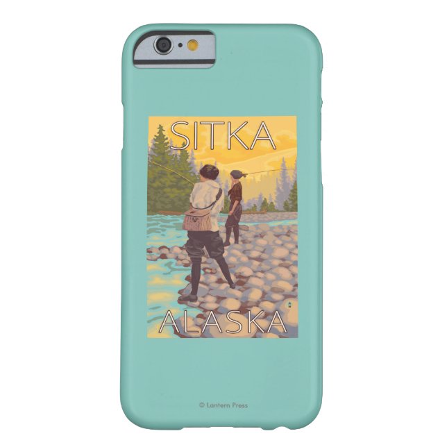 Women Fly Fishing - Sitka, Alaska Case-Mate iPhone Case (Back)