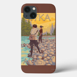 Women Fly Fishing - Sitka, Alaska iPhone 13 Case