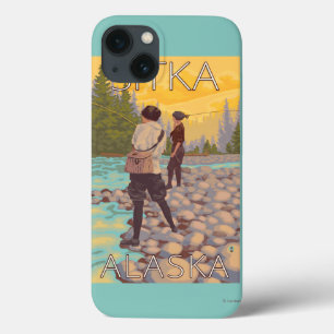 Women Fly Fishing - Sitka, Alaska iPhone 13 Case