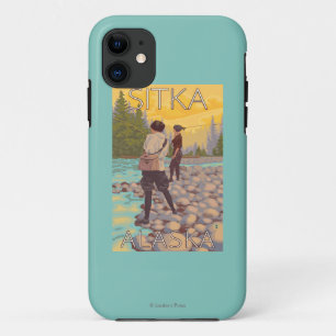 Women Fly Fishing - Sitka, Alaska iPhone 11 Case