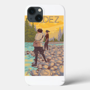 Women Fly Fishing - Valdez, Alaska iPhone 13 Case