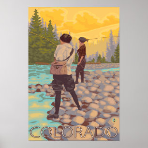 Women Fly FishingColorado Poster