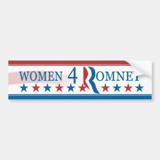 Women for (4) Romney Bumper Sticker