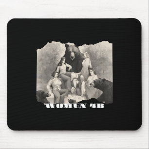 Women For Bears 4b Movement Feminist Empowering Ar Mouse Pad