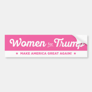Women For Donald Trump 2016 Bumper Sticker
