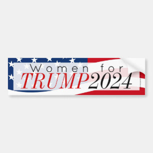 Women for Donald Trump 2024 Bumper Sticker