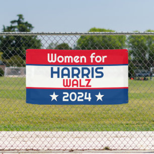 Women for Harris Walz 2024 Big Banner