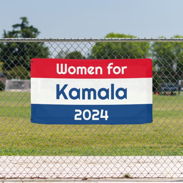 Women for Kamala Harris 2024 Big Banner (Insitu)