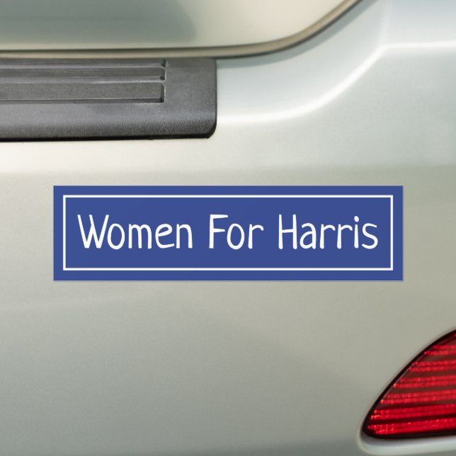 Women For Kamala Harris 2024 Bumper Sticker (On Car)