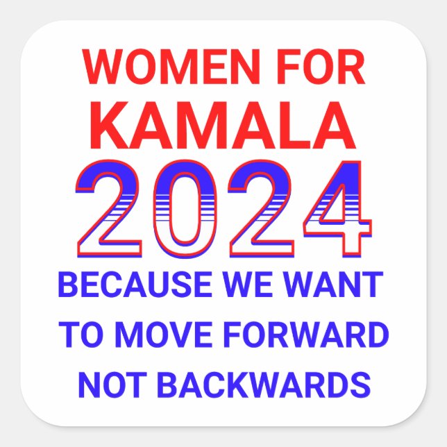 Women for Kamala Harris 2024 Election Square Sticker (Front)