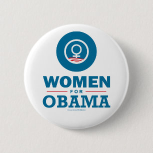 Women for Obama 6 Cm Round Badge