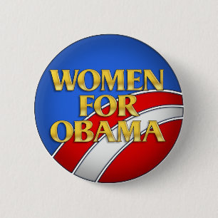 Women for Obama 6 Cm Round Badge