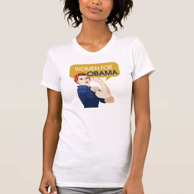 Women for Obama Retro T-Shirt (Front)