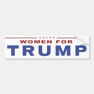 Women for Trump 2016 Bumper Sticker