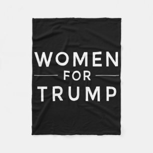 Women For Trump 2020 Pink Tee Fleece Blanket