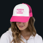 Women For Trump Election MAGA Pink Trucker Hat<br><div class="desc">Women For Trump Election MAGA Pink</div>
