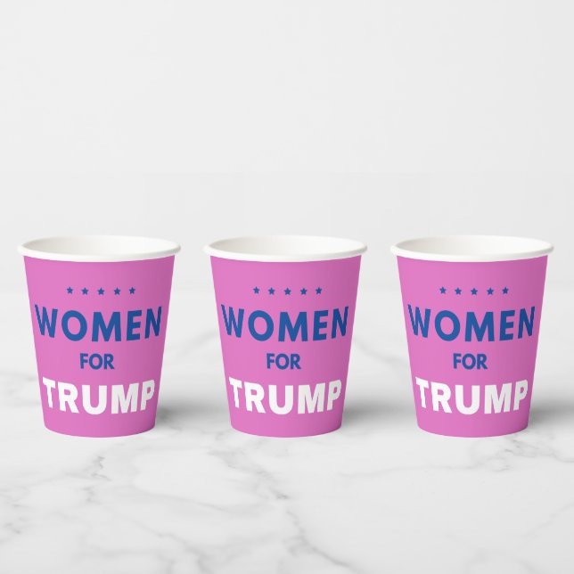 Women For Trump Paper Cups (Multi)