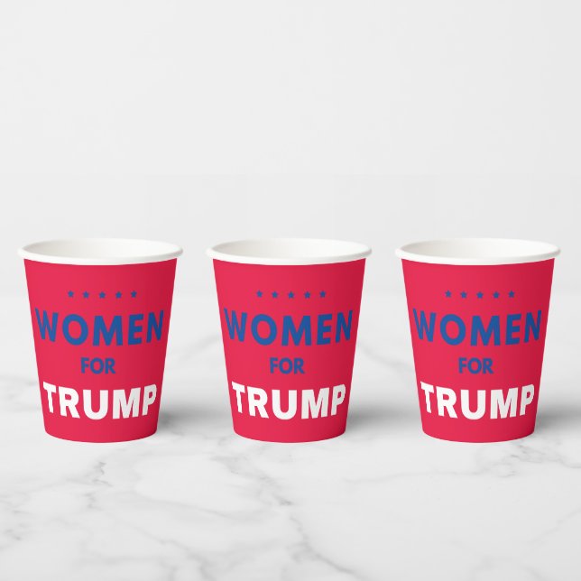 Women For Trump Paper Cups (Multi)