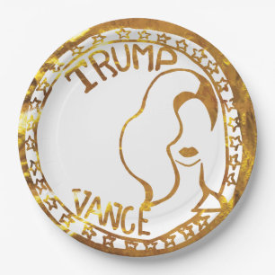WOMEN FOR TRUMP PAPER PLATE