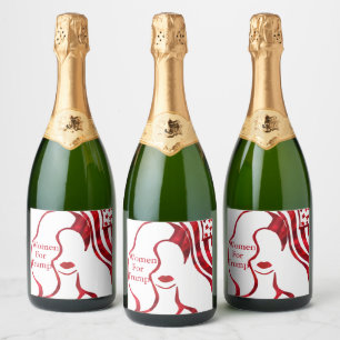 WOMEN FOR TRUMP SPARKLING WINE LABEL