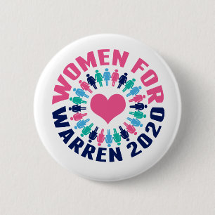 Women for Warren 2020 6 Cm Round Badge