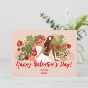 Women Friends Sisters Galentine's Day Thank You Card