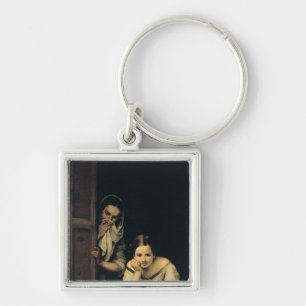 Women from Galicia at the Window, 1670 Key Ring