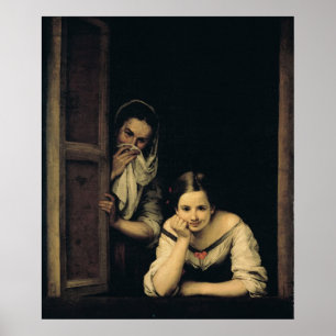 Women from Galicia at the Window, 1670 Poster