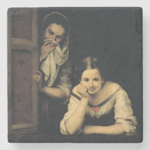 Women from Galicia at the Window, 1670 Stone Coaster