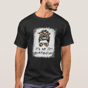 Women Fun It's My 33Rd Birthday Girl Leopard Cool T-Shirt