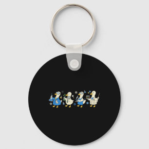Women Funny Silly Goose Science Teacher Stem Ck To Key Ring