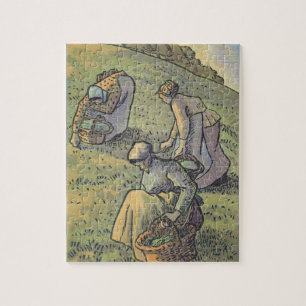 Women Gathering Mushrooms, from 'Travaux des Champ Jigsaw Puzzle
