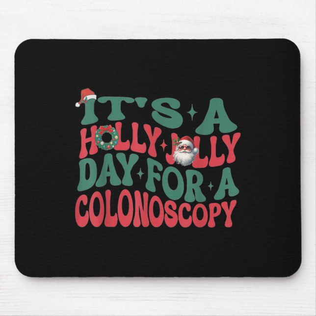 Women Gi Nurse Christmas Endoscopy Technician Endo Mouse Pad (Front)