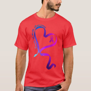 Women Gifts Heart Ribbon Juvenile Arthritis Awaren T-Shirt