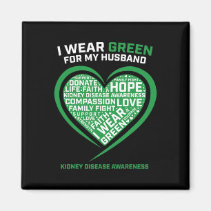 Women Gifts Husband Kidney Transplant Disease Awar Magnet