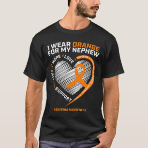 Women Gifts Leukaemia Awareness Nephew Leukaemia  T-Shirt