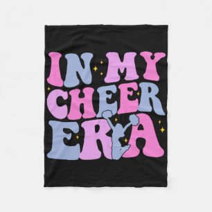 Women Girl In My Cheer Era Cheer Leader Cheerleadi Fleece Blanket