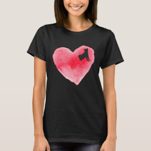 Women Girls Akita Inu Watercolor T-Shirt