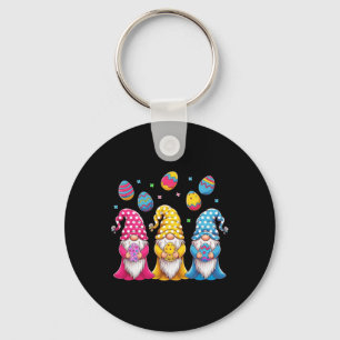 Women Girls Cute Gnome Easter Gnome Eggs Happy Eas Key Ring