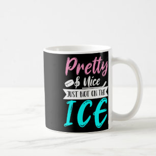 Women Girls Hockey Goalie Hockey Player Funny Ice Coffee Mug