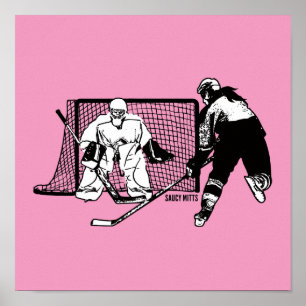 Women & Girls Shot On Net Hockey Player (female) P Poster