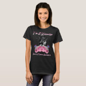 Women Gloves Boxing I_m A Warrior Breast Cancer  T-Shirt (Front Full)